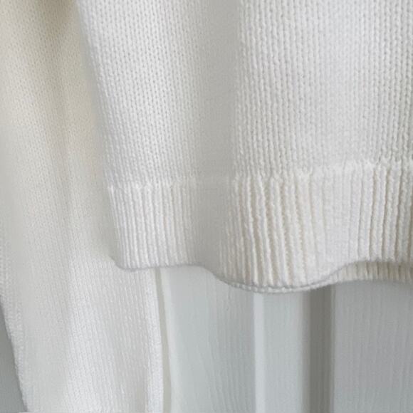 Splendid Womens Lily Cardigan Open Front Cropped Sweater Cotton Blend Cream XS - Picture 7 of 10